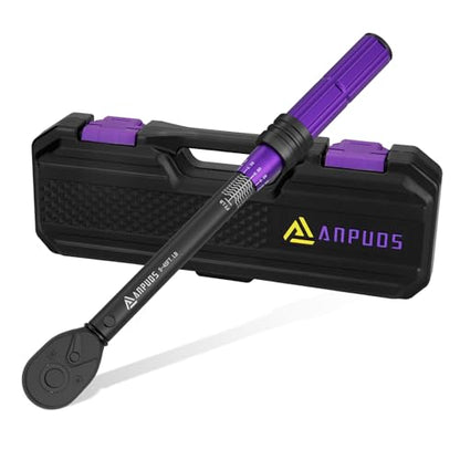 ANPUDS 3/8 Inch Drive Click Torque Wrench, 5-45 Ft-Lb/6.8-61Nm - size: 5-45 Ft-Lb