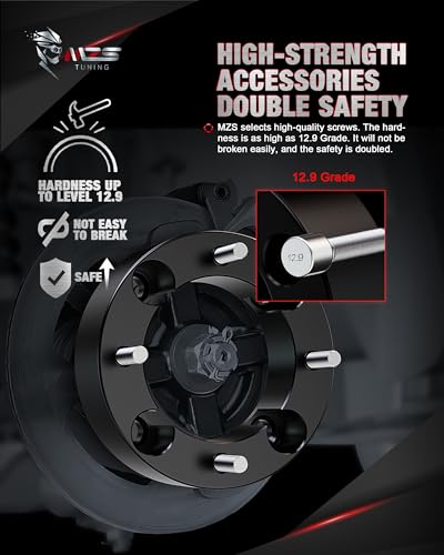 MZS 4x137 Wheel Spacers 2" M10×1.25 110mm for Defender HD5 HD8 HD10 4Pcs