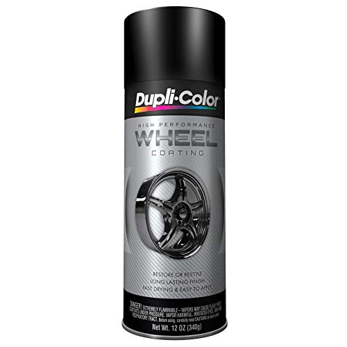 Dupli-Color - HWP104-6 PK (EHWP10407-6 PK) Black Wheel Coating - 11 oz. Aerosol, (Case of 6) - color: Black, size: 12 Ounce (Pack of 6)