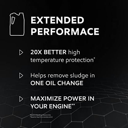 Mobil 1 Extended Performance High Mileage Full Synthetic Oil 0W-20 (6 Pack) - size: 1 Quart (Pack of 6)