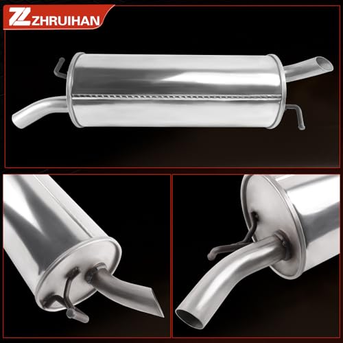 409 Stainless Steel Rear Exhaust Muffler Compatible for - size: 2004-2009 Toyota Prius 1.5L