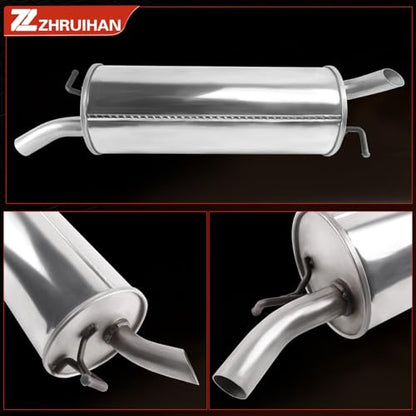409 Stainless Steel Rear Exhaust Muffler Compatible for - size: 2004-2009 Toyota Prius 1.5L