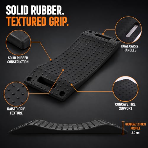 Rubber Tire Saver Ramps, Set of 4, Help Prevent Flat Spots