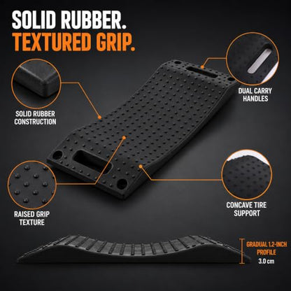 Rubber Tire Saver Ramps, Set of 4, Help Prevent Flat Spots