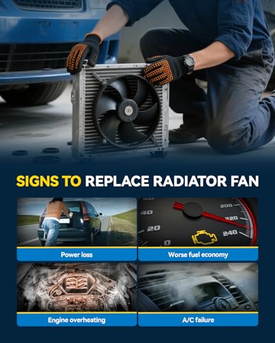 PHILTOP Engine Cooling Radiator Fan Assembly for Volkswagen & Audi Jetta, Passat, Golf, Tig-uan, Tig-ua-n Limited, Beetle, CC, Eos, GTI, A3, A3 Quattro, TT Quattro Electric Radiator Fan Kit - size: Jetta, Passat, Golf, Tiguan, GTI, A3, Eos