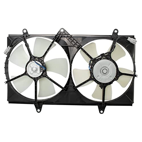 TRQ Radiator Dual Cooling Fan Assembly - style: RFA80460