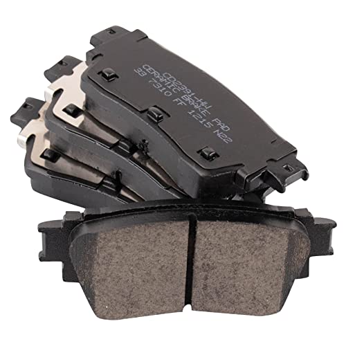 TRQ Front and Rear Brake Pad and Rotor Set Ceramic
