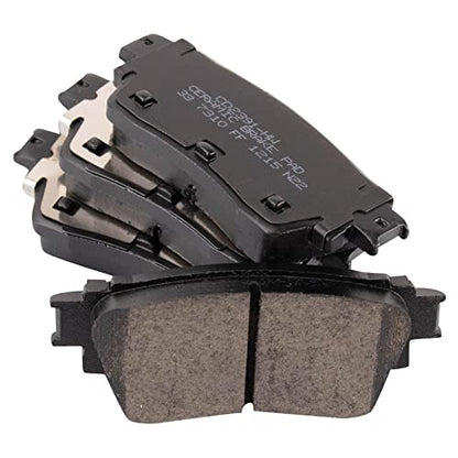 TRQ Front and Rear Brake Pad and Rotor Set Ceramic