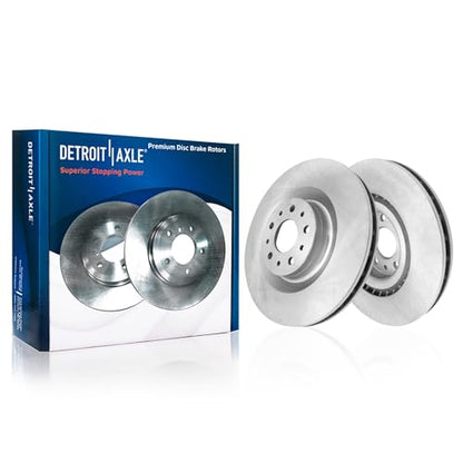 Detroit Axle - 4pc Brake Rotors for Fiat 2014-2020 500L, Disc Brake Rotors - size: 4R53307/kit