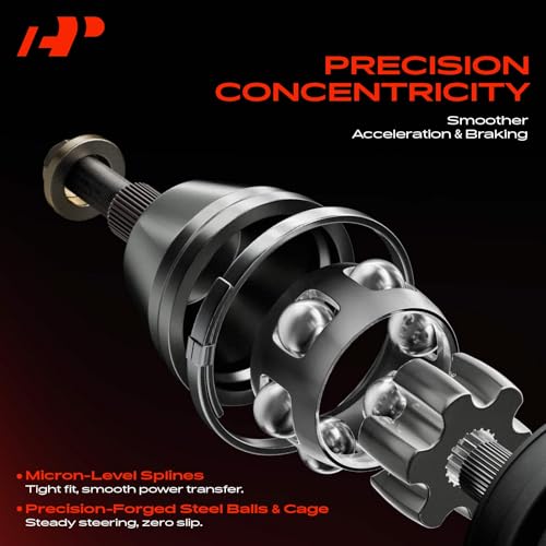 A-Premium Front CV Axle Shaft Assembly for Nissan Models - style: Front Driver and Passenger Side
