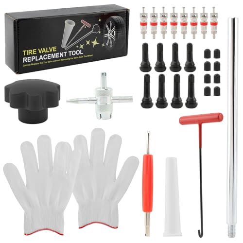 Quick Change Tire Valve Stem Core Replacement Tool Kit