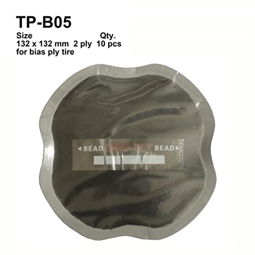 5.2" x 5.2" 10 pcs, 2 ply, Bias Tire Repair Patch, Heavy Duty, Tire Repair for Puncture, Tire Bias Tractor Tire Repair Patch - size: 5.2" x 5.2" 10 pcs
