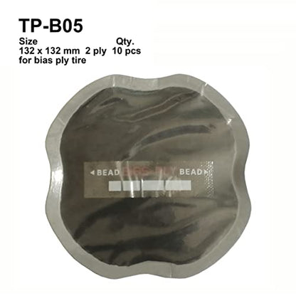 5.2" x 5.2" 10 pcs, 2 ply, Bias Tire Repair Patch, Heavy Duty, Tire Repair for Puncture, Tire Bias Tractor Tire Repair Patch - size: 5.2" x 5.2" 10 pcs