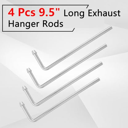 Exhaust Hanger Rods 4 Pcs 9.5" Long