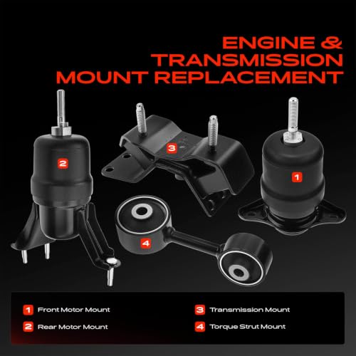 A-Premium Engine Motor and Transmission Mount Kit, with Torque Strut Mount - style: 1992-1996 Camry L4 2.2L Automatic DOHC