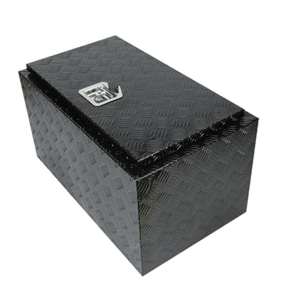 30"Underbody Truck Box,Heavy Duty Aluminum Tool Truck Bottom Box - color: black, size: 30" x 17" x 18"