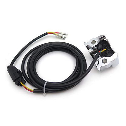 HTTMT- HTTMT Chrome 1" Handlebar Mounted Air Ride Switch Controller 3 Wire Compatible with Harley Davidson [P/N:TGHD-HBA006]