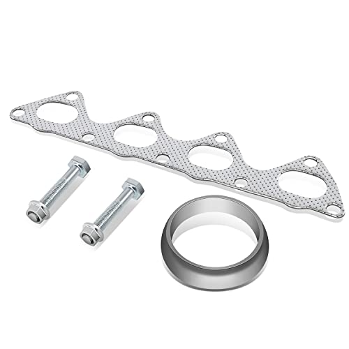Auto Dynasty Header Exhaust Manifold Gasket Compatible with Honda Civic Si Del Sol Integra GSR 1.6L 1993-2001, Aluminum/Graphite