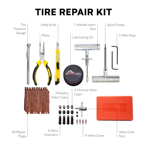 Boulder Tools Tire Plug Kit - Professional Tire Repair Kit - style: Tire Repair Kit