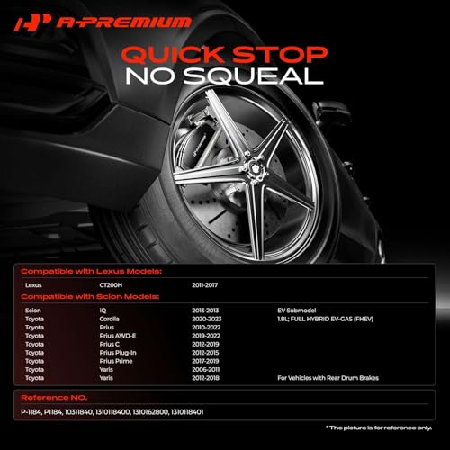 A-Premium Front Ceramic Brake Pads Compatible with Toyota & Lexus & Scion