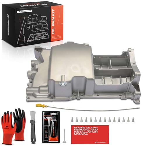 A-Premium 2.0L 2.2L 2.4L Engine Oil Pan Sump with Plug & Bolts - style: Complete Oil Pan Kit