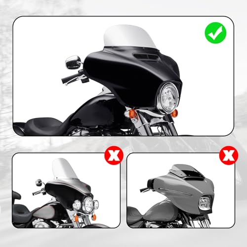 TCMT Outer Fairing Fit For Harley Touring 2014-2025 Electra Glide Street Glide Special Ultra Limited Tri Glide models - color: Vivid Black Outer Fairing