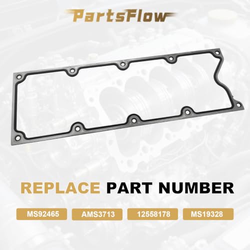 Partsflow Valley Pan Cover Gasket for Chevy GMC Cadillac Hummer - color: 12558178 MS19328 AMS3713 MS92465