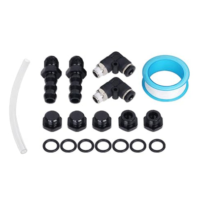 LokoCar Coolant Expansion Reservoir Tank 1L Universal Aluminum Black - color: Black, size: 1 Litre
