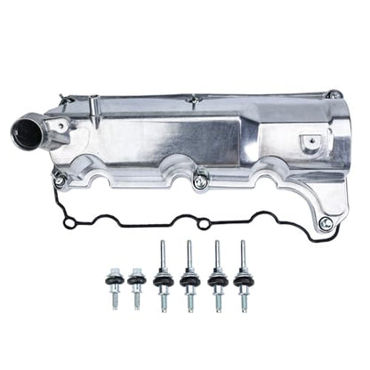 MITZONE Aluminum Valve Cover Right Side Compatible with Ford Explorer Sport Trac Ranger Mercury Mountaineer 2001-2003 4.0L V6 1L2Z6582CA Silver - size: 2001-2003 Ford Right Side