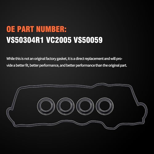 HiSport VS50304R1 Valve Cover Gasket for 2.0L 2.2L - color: VS50304R1
