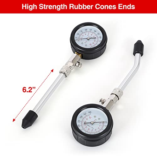 Compression Tester,Test Gauge, Motorcycle, car, Outboard Engine, Chainsaw, Snowmobile, car, Gasoline, Gas Engine - color: RED