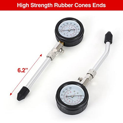 Compression Tester,Test Gauge, Motorcycle, car, Outboard Engine, Chainsaw, Snowmobile, car, Gasoline, Gas Engine - color: RED
