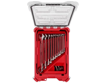 Milwaukee Electric - 15PC SAE Combination Wrench Set with PACKOUTTRADE