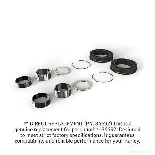 41mm Fork Seal Kit 36692 for Harley Davidson 1984 Wide Glide, 2 Pack