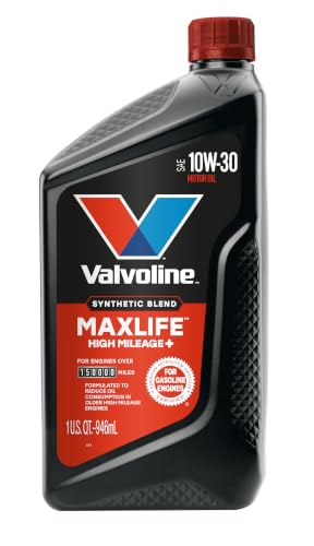 Valvoline High Mileage 150K with MaxLife Plus Technology 10W-30 Motor Oil 1 Quart - size: 1 qt (Pack of 1), style: High Mileage 150K