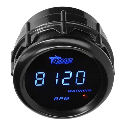 Car Tacho Gauge 12V Auto Tachometer Gauge RPM 2" 52mm Tacho Meter - color: Blue Light Tacho