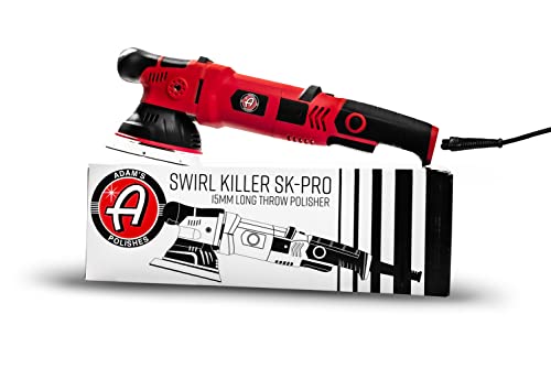 Adam's Polishes SK Pro 15mm Car Polisher - Professional Buffer Polisher For Car Detailing | Use W/Car Polish, Polishing Compound, or Car Scratch Remover | Car Wash Clay Bar Ceramic Coating - size: 15mm Polisher (1 Item)