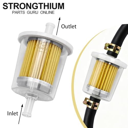 Strongthium Universal 5/16" Inline Gas Fuel Filter Clear