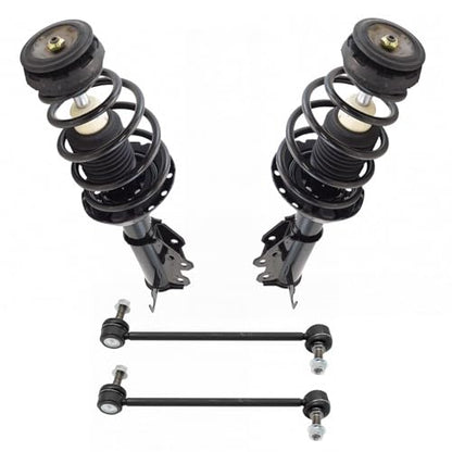TRQ Front Suspension Kit Complete Strut & Coil Spring Assembly Sway Bar - style: SCA34839