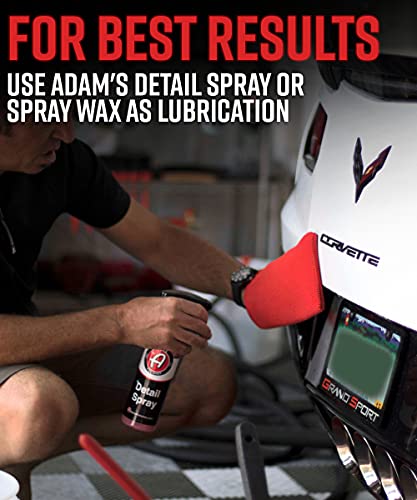 Adam's Clay Mitt Combo - Detail Spray Clay Lubricant for Medium Grade Clay for Car Detailing - Glove Quickly Removes Debris from Your Paint, Glass, Wheels, & More - size: Red - Kit