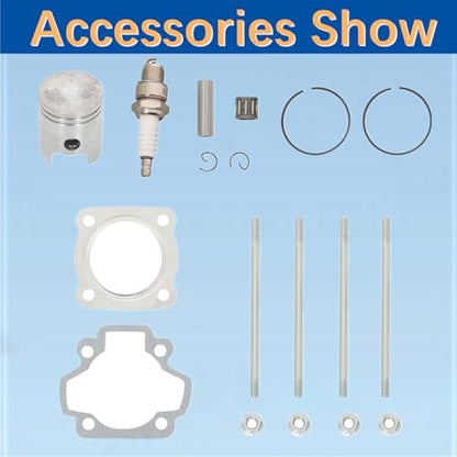 GXYWADY Engine Piston Ring Gasket Top End Kit Replacement for Yamaha PW50