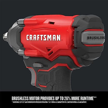 CRAFTSMAN V20 Cordless Impact Wrench, 1/2 inch, Bare Tool Only (CMCF920B) - style: Brushless Impact Wrench (Tool Only)