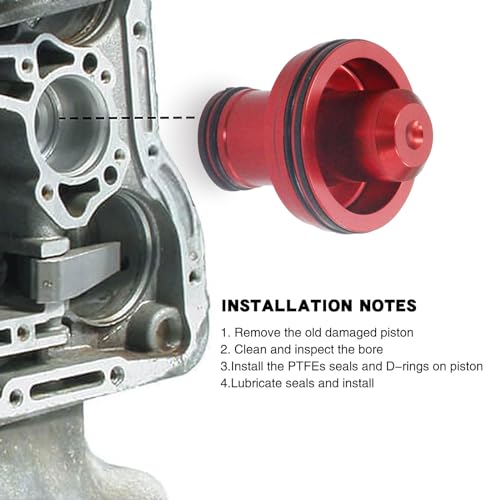 Billet Accumulator Piston Kit 22841-04K for Chrysler 42RE - color: Red