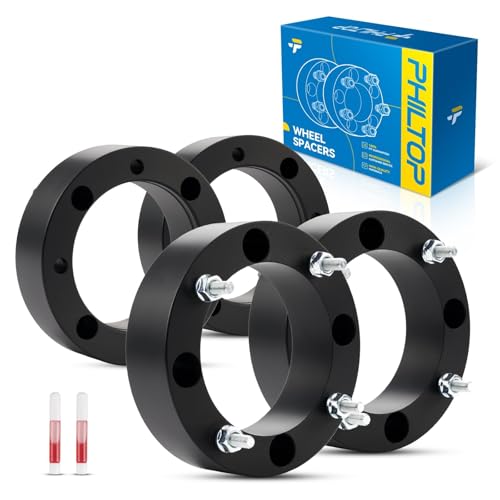 PHILTOP 4x156mm ATV Wheel Spacers 2" with 3/8" x24 Studs Fit for Polaris Sportsman 500, 131mm Hub Bore Spacers Work on 1998-2009 Polaris Ranger, 1995-2000 Kawasaki 300B Lakota - 4Pcs Black - color: Black, size: 4x156mm-131mm-3/8"-24-2"-4pcs
