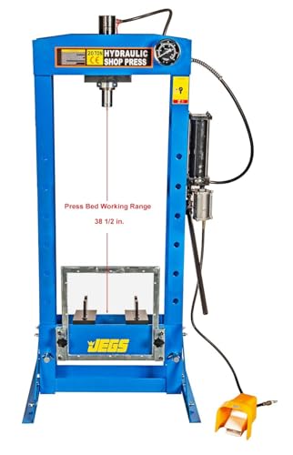 20-Ton Hydraulic Shop Press w/Air Operated Foot Pedal