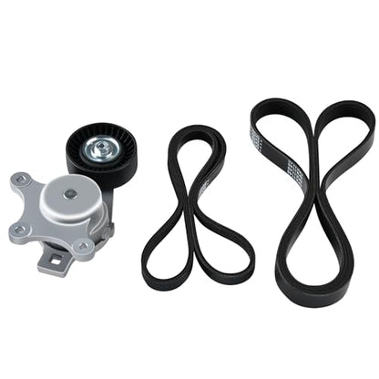 Tecoom Serpentine Drive Belt Tensioner Pulley Kit Replacement Fit for Ford Explorer 2011, Edge 2017-2011, Fusion 2010-2012, Lincoln Mkx Mkz 07-12, Mazda 6 09-13, Mazda CX-9 07-15, 3.5L，3.7L 90K38485 - size: 90K-38485