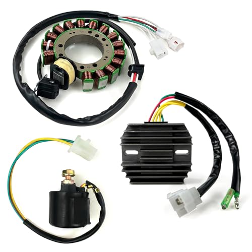 Starter Relay Solenoid Stator Coil Regulator Rectifier Stator Gasket For Yamaha Warrior 350 YFM350X 1996-2001 4KD-81940-00-00 3HN-85510-10-00 4KB-81960-02-00