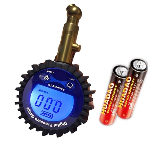 PINKJOY Digital Tire Pressure Gauge for Cars 250PSI - Accurate Air Pressure Gauge for Tires with 360° Swivel Chuck
