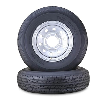 Free Country Trailer Tire Wheel ST235/80R16 10PR 124N 8X6.5 Silver Mod Pk2 - size: ST235/80R16