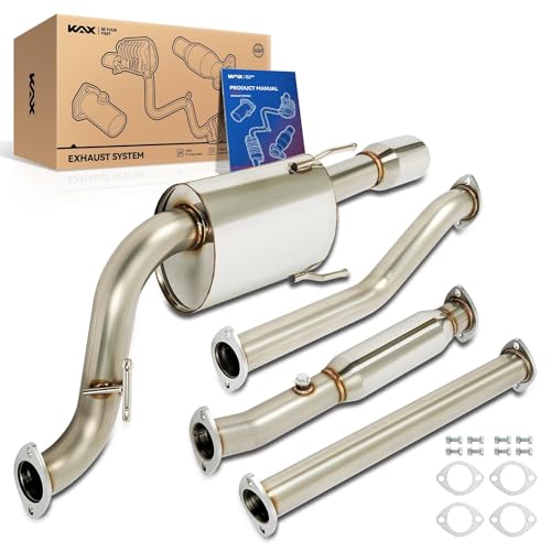 KAX Cat Back Exhaust System Compatible with 1993-1997 Toyota Corolla - size: 1993-1997 Toyota Corolla